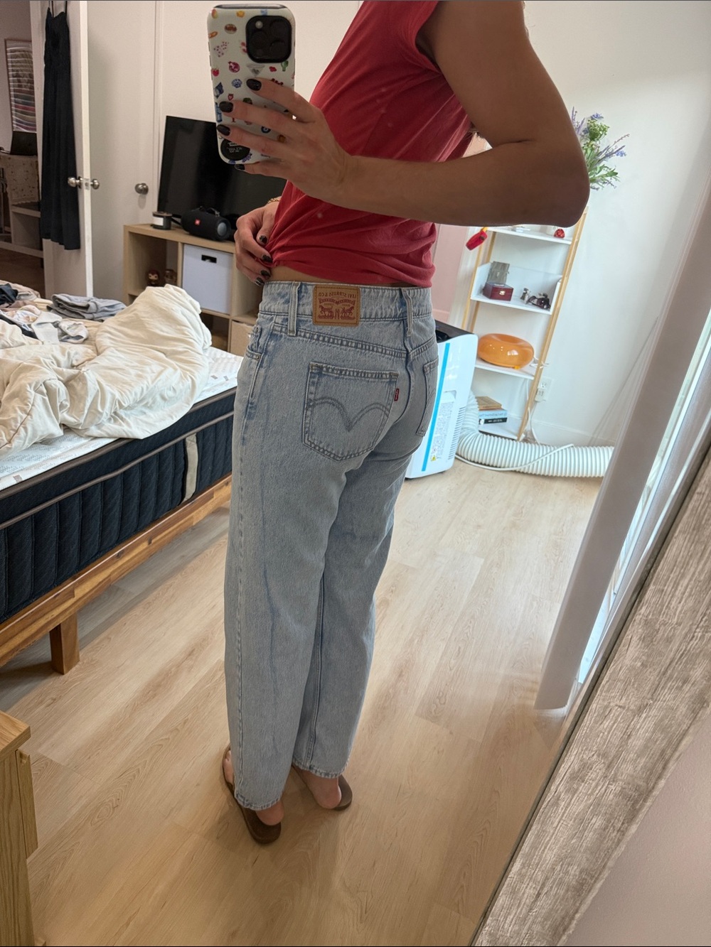 Levi's Superlow Light Wash Straight Leg Women's Jeans - Picture 5 of 5